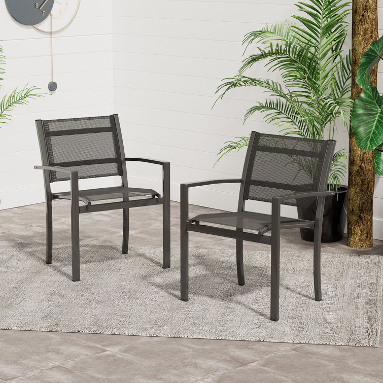 Rosalind Wheeler Cornelis Patio Dining Side Chair Wayfair.co.uk